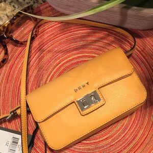 DKNY Jenny Mini Flap Turn Lock Crossbody Purse